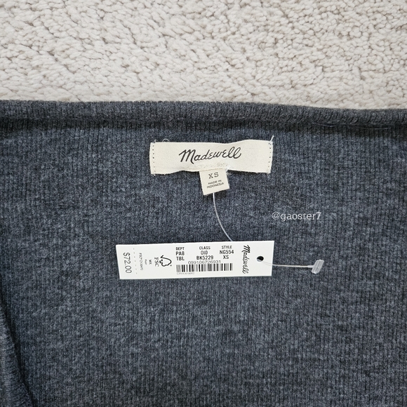 Madewell Brushed Rib Tie-Front Cardigan - Picture 8 of 10
